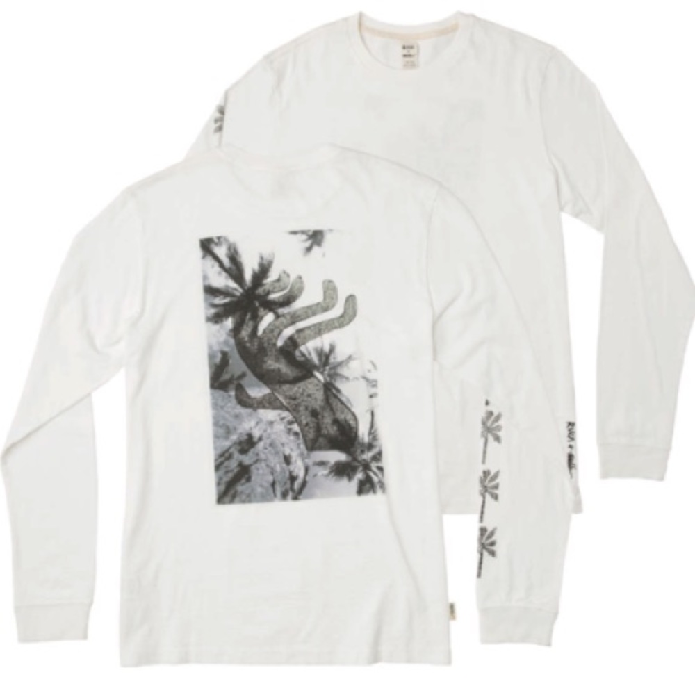 RVCA + Mark Oblow long sleeve Palms tee - Large